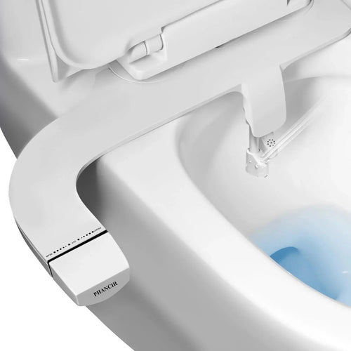 Ultra-Slim Bidet Attachment for Toilet – Dual Nozzle Self-Cleaning Bidet with Adjustable Water Pressure